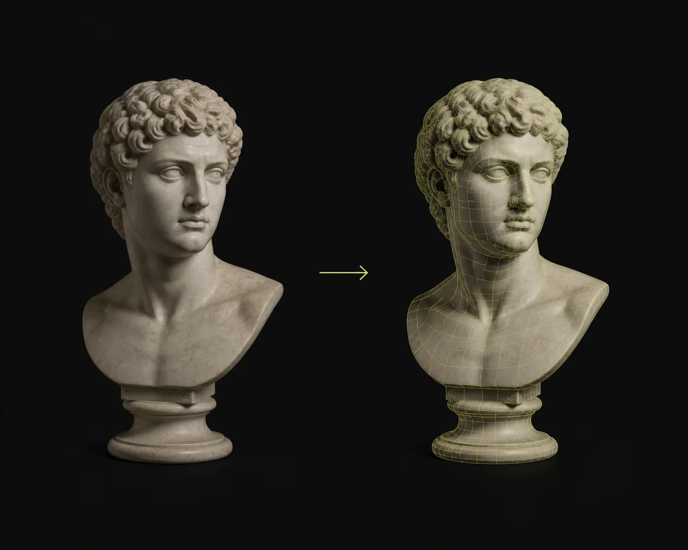 Imagen a 3D de alta fidelidad generada por un generador de modelos 3D gratis